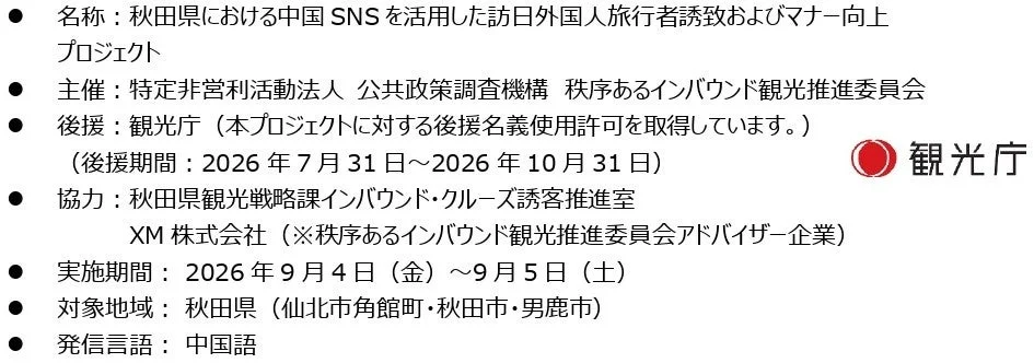秋田県プロジェクト概要