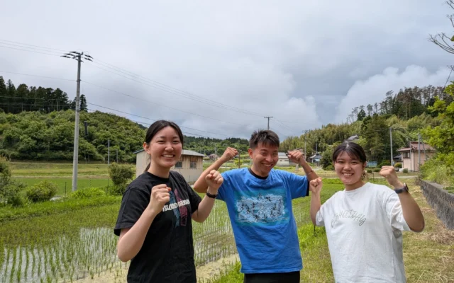 JICA海外協力隊派遣前研修「グローカルプログラム」で3名が岩手県陸前高田市に滞在、地域活動で実践知を積む