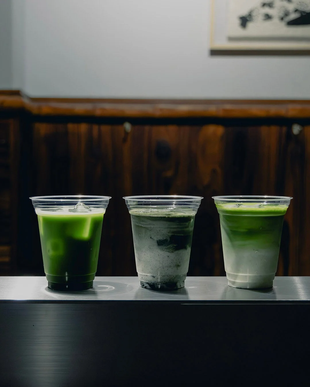 3種類の抹茶ドリンク