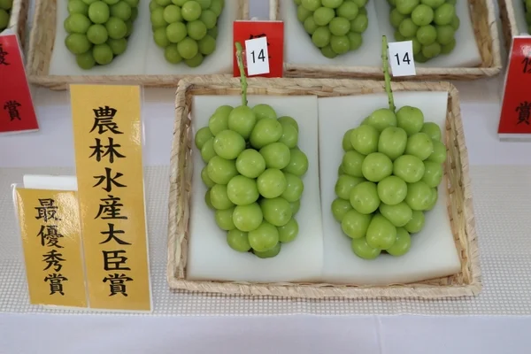 農林水産大臣賞 最優秀賞を受賞したシャインマスカット