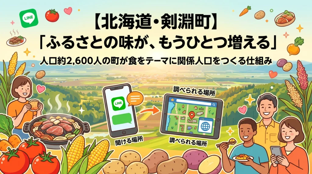 北海道剣淵町、「食」を入口に関係人口を育む新プロジェクト「ふるさと剣淵」ウェブサイト公開とLINEオープンチャットが始動