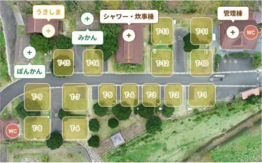 きゃんぱ区画図
